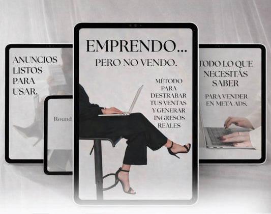 EMPRENDO… PERO NO VENDO: El método para destrabar tus ventas y generar ingresos reales.